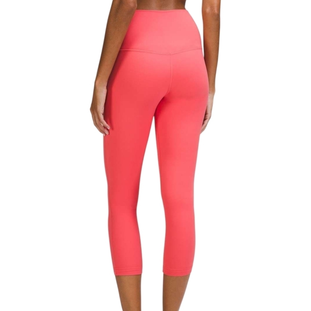 Lululemon Align Crop 23 Women 10 Athleisure Raspberry Nulu Activewear Running